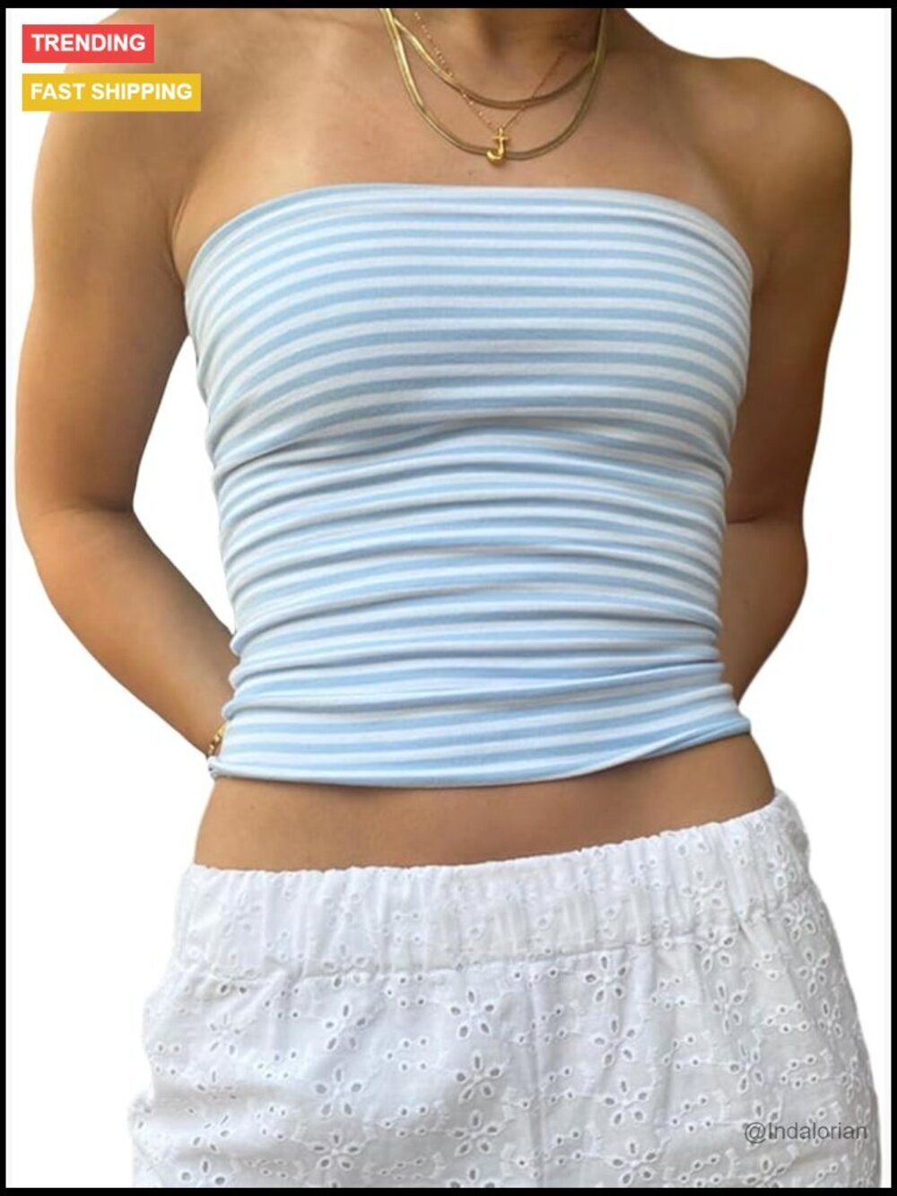 Y2K Strapless Tube Top Backless Bandeau Crop Top Going Out Party Top